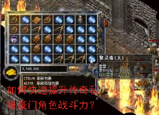 如何快速提升传奇私服豪门角色战斗力? 如何快速提升传奇私服豪门角色战斗力?