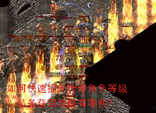 如何快速提升传奇角色等级?装备获取攻略有哪些? 如何快速提升传奇角色等级?装备获取攻略有哪些?