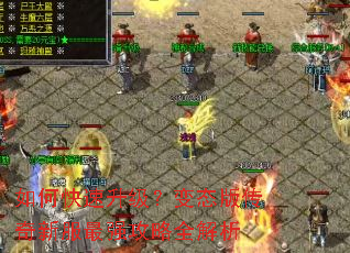 如何快速升级?变态版传奇新服最强攻略全解析 如何快速升级?变态版传奇新服最强攻略全解析