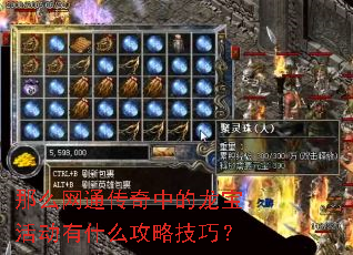 那么网通传奇中的龙宝活动有什么攻略技巧? 那么网通传奇中的龙宝活动有什么攻略技巧?
